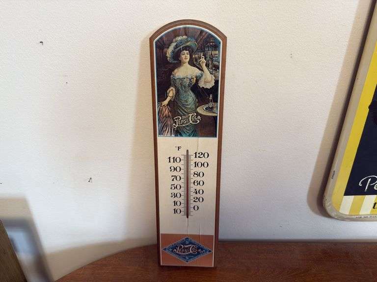 Pepsi-Cola Thermometer, 18”Long
