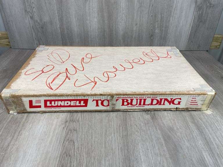 Lundell Black Toy Building, Original Box
