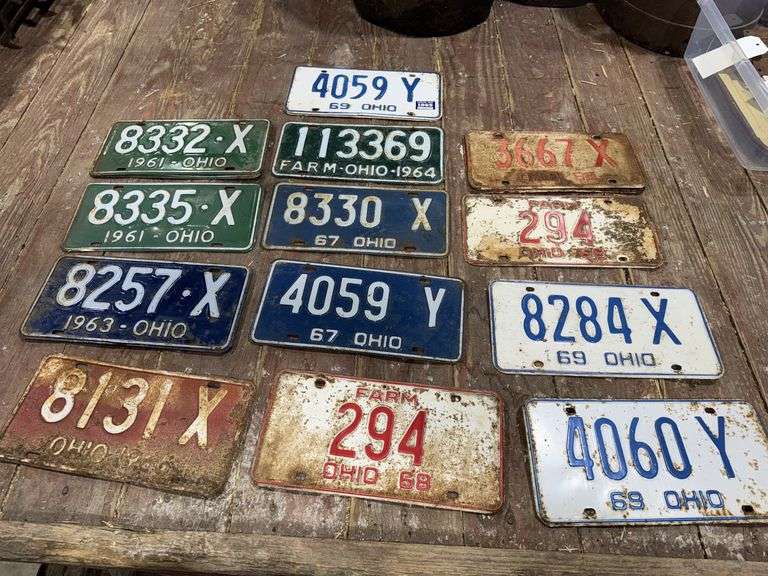 1960’s Ohio License Plates
