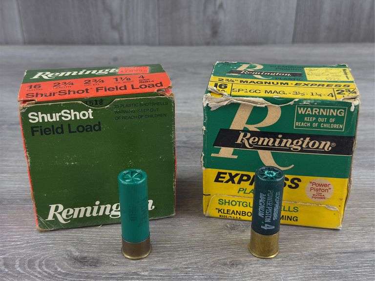 Remington 16 Gauge Magnum Express Shotgun Shells-2 3/4”, 1 1/4 Oz., 4 ...