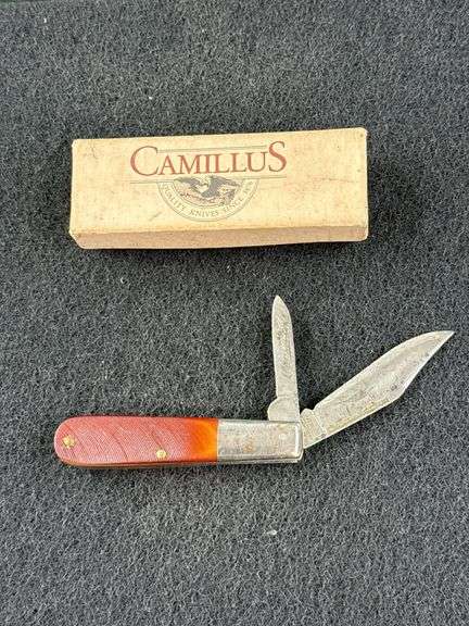 Camillus Folding Pocket Knife, #51, Original Box Included, 1 1/2” & 2 1/4” Blades
