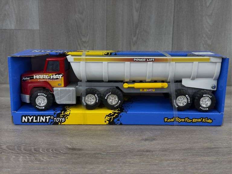 Hard Hat Contractors Gravel Truck, 13” Long, Nylint Toys