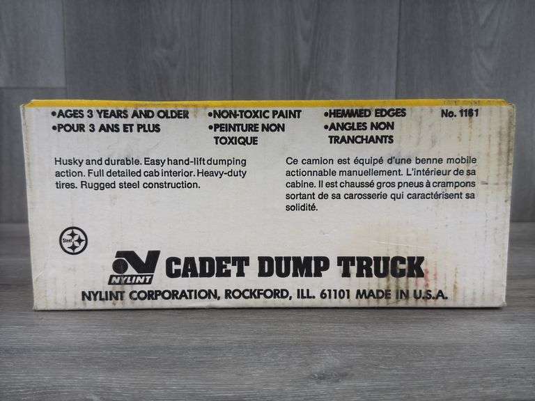 Nylint Cadet Dump Truck, 12” Long, No. 1161