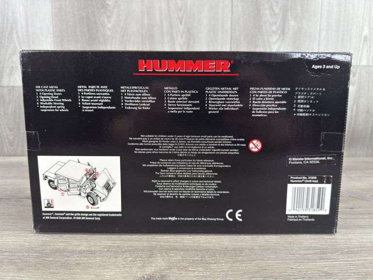 Soft Top Hummer, 1/18, Special Edition, Maisto