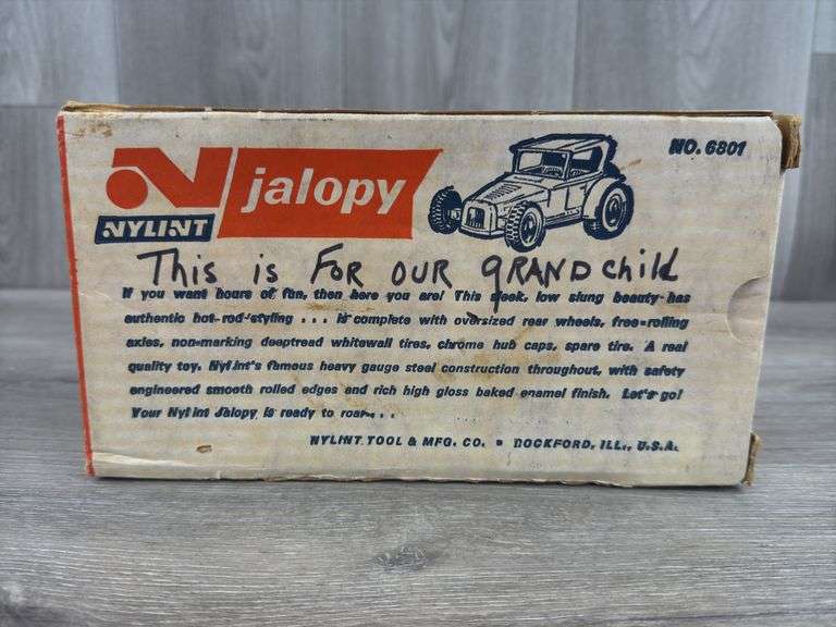Ford Jalopy, 9 1/2” Long, Nylint Toys, No. 6801, Original Box
