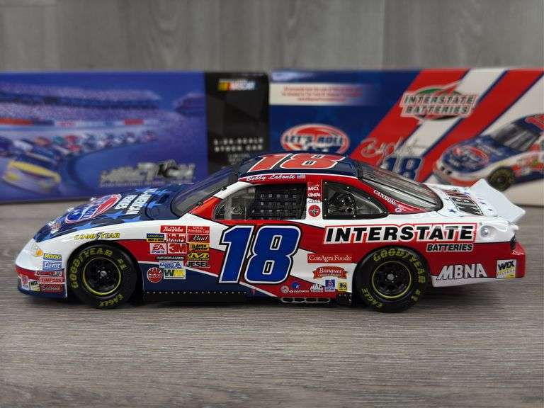 Bobby Labonte #18 Interstate Batteries/Let’s Roll 2002 Grand Prix Stock Car, 1/24, Limited Edition, Action 10th Anniversary