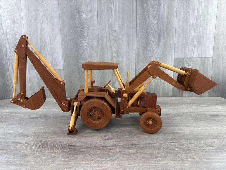 Custom Built Wood Backhoe/Loader, Tractor Is 13”