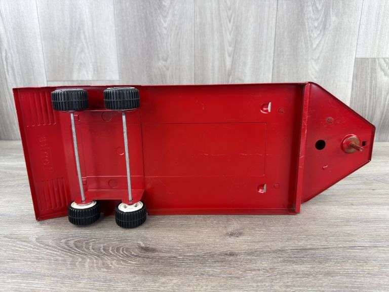 Tonka Truck & Flatbed Trailer, 26 1/2” Long