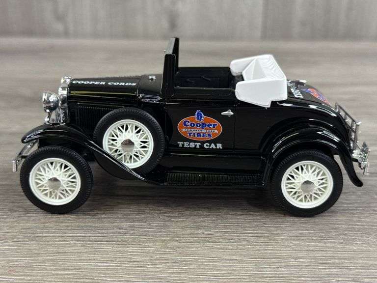 Ford Model A Cooper Tire Original Test Car Replica Bank, 1/25