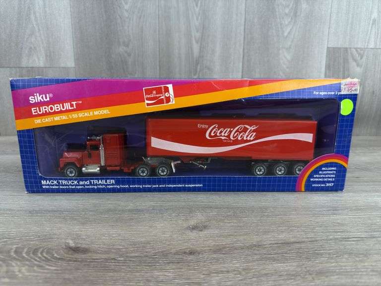 Mack Coca-Cola Truck & Trailer, 1/55, Siku