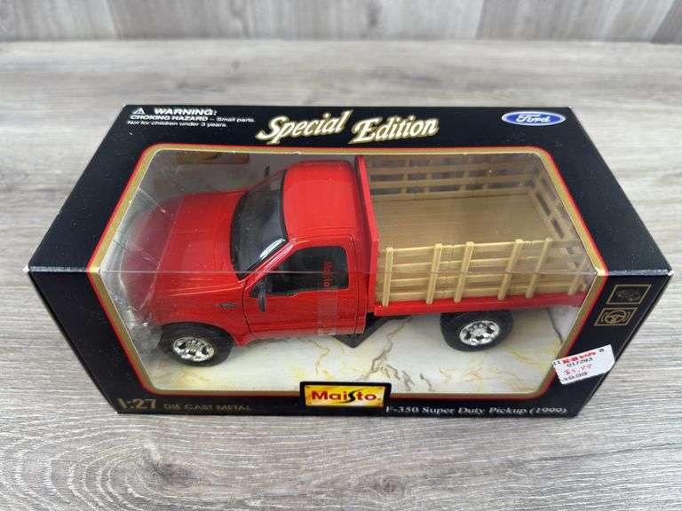 1999 Ford F350 Super Duty Stake Truck, 1/27, Maisto