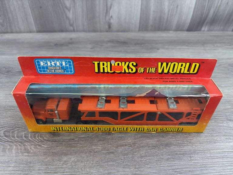 International 4300 Eagle TOI Transport Car Carrier, 1/64, Ertl, Trucks & Miniatures Of The World