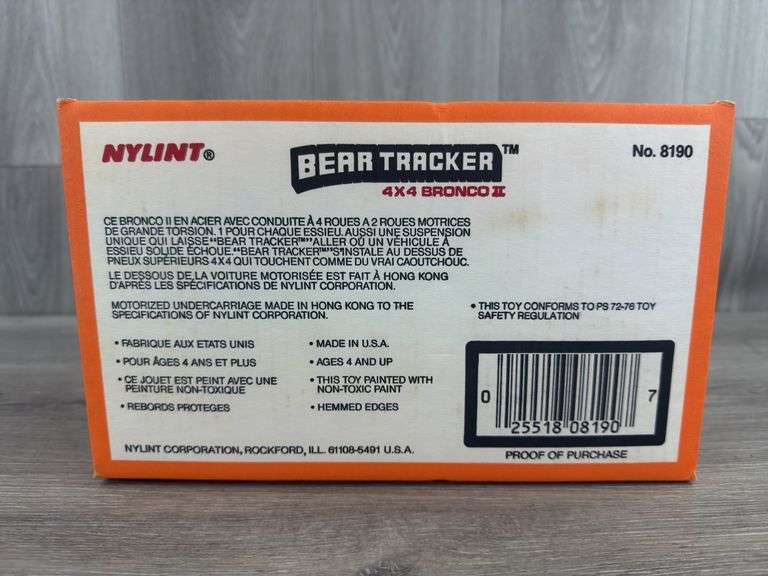 Ford Bronco II 4x4 Bear Tracker, 8 1/2” Long, Nylint