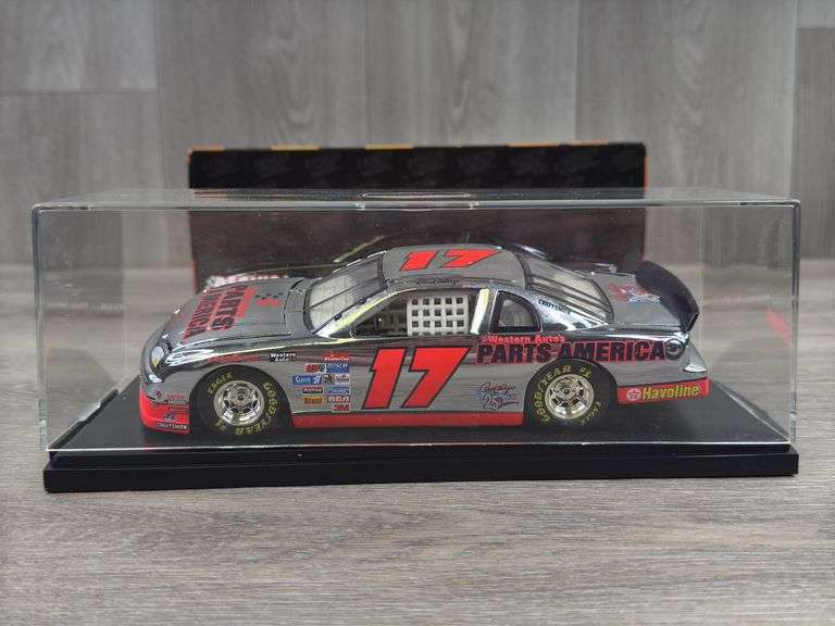 Darrell Waltrip #17 Parts America Chrome 1997 Monte Carlo Stock Car, 1/24, Limited Edition, 1 Of 6,000, Action Racing Collectables Club Of America