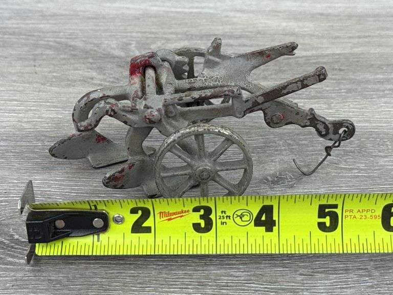 Arcade Cast Iron 2 Bottom Plow, 5 1/2” Long