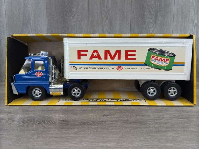 IGA Fame Tractor Trailer, 22” Long, Structo, Road Boss Series