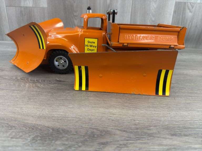 Tonka Toys State Hi-Way Dept. Plow/Dump Truck, 17 1/2” Long