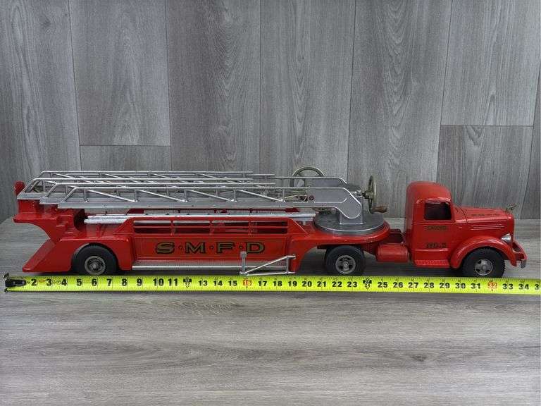 Smith-Miller Mack Fire Dept. No. 3 Ladder Truck, 35” Long