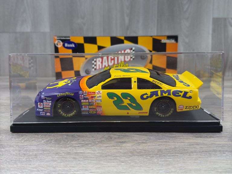 Jimmy Spencer #23 Smokin’ Joe’s 1997 Thunderbird Stock Car Bank, 1/24, Limited Edition, 1 Of 2,500, Action Racing Collectables Club Of America