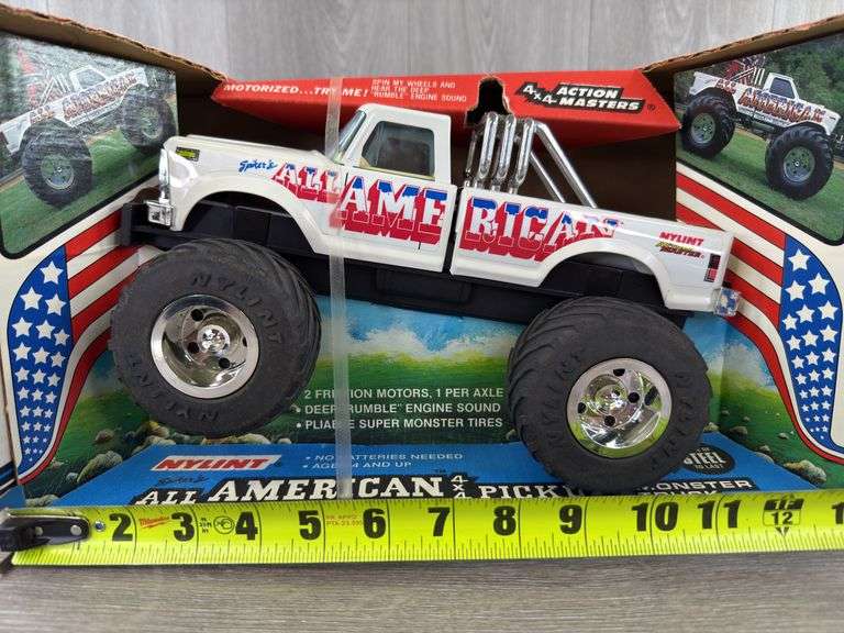 Spiker’s All American 4x4 Pickup Monster Truck, 12” Long