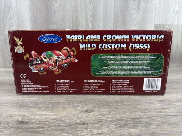 1955 Ford Fairlane Crown Victoria Mild Custom, 1/18