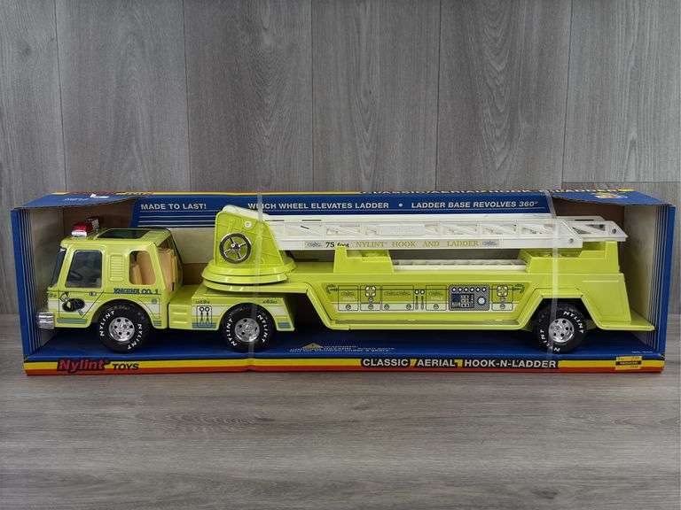 Classic Aerial Hook-N-Ladder Fire Truck, 30 1/2” Long