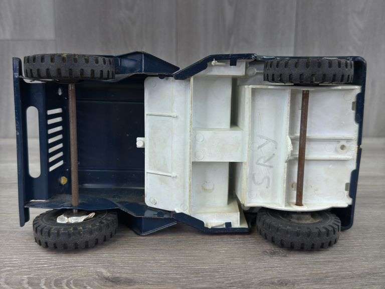 Tonka Jeep U.S.A.F. Truck, 10” Long, Missing Parts