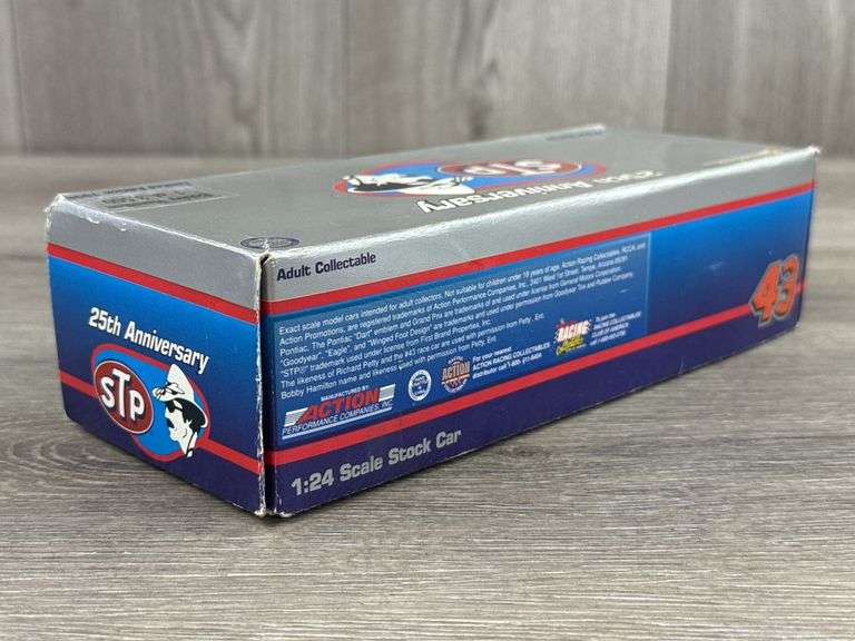 Bobby Hamilton #43 STP 25th Anniversary Pontiac Grand Prix Stock Car, 1/24, 1996 Limited Edition, 1 Of 3,500, Action