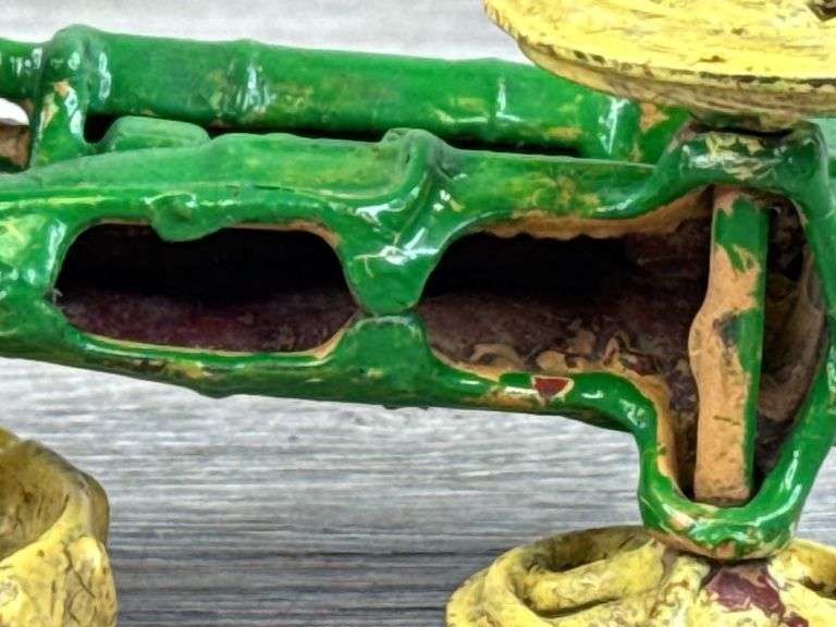 Arcade Cast Iron Tractor W/Cast In Driver, 4 1/2” Long