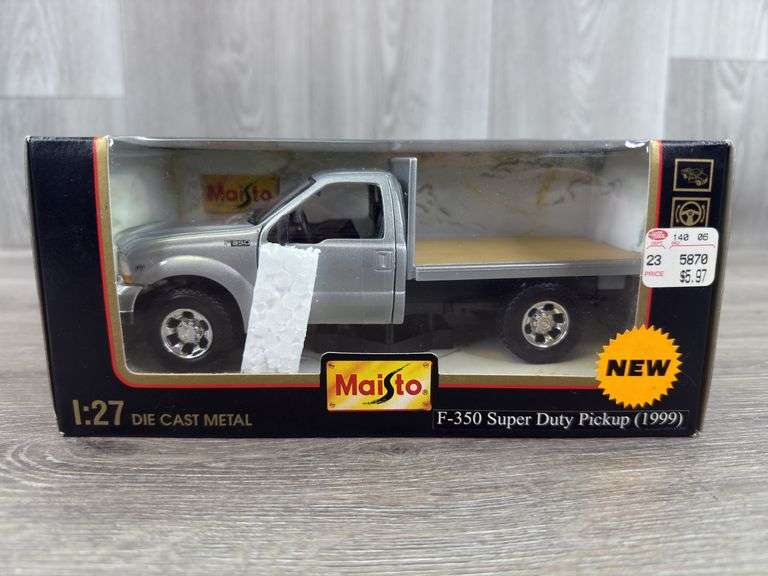 1999 Ford F350 Super Duty Flatbed Truck, 1/18, Maisto