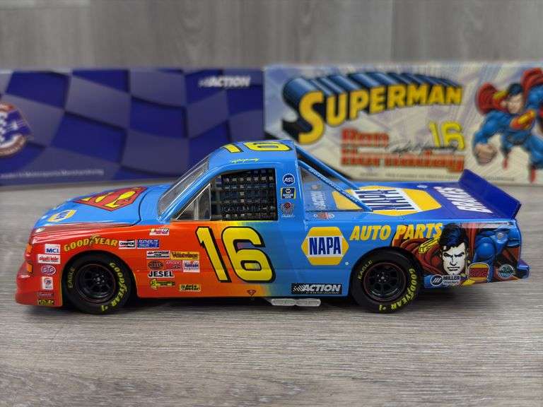 Ron Hornaday #16 NAPA/Superman 1999 Chevy Race Truck, 1/24, Limited Edition, 1 Of 7,920, Action