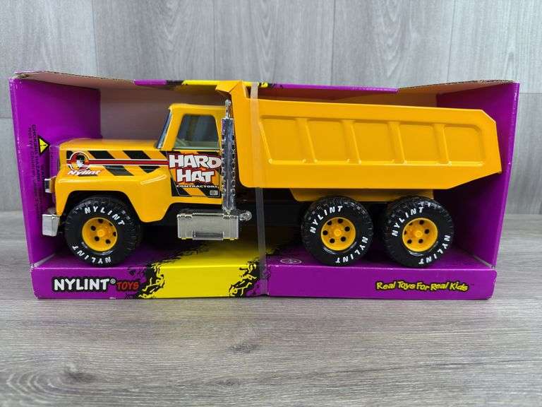 Hard Hat Contractors Dump Truck, 16” Long, Nylint Toys