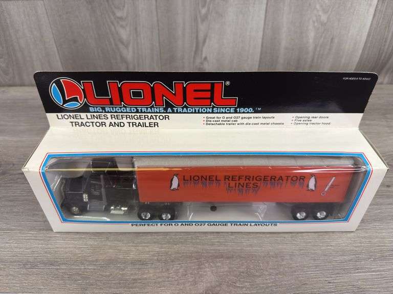 Lionel Refrigerator Lines Tractor Trailer, 11 1/2”, O & O27 Gauge