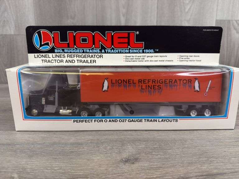 Lionel Refrigerator Lines Tractor Trailer, 11 1/2”, O & O27 Gauge