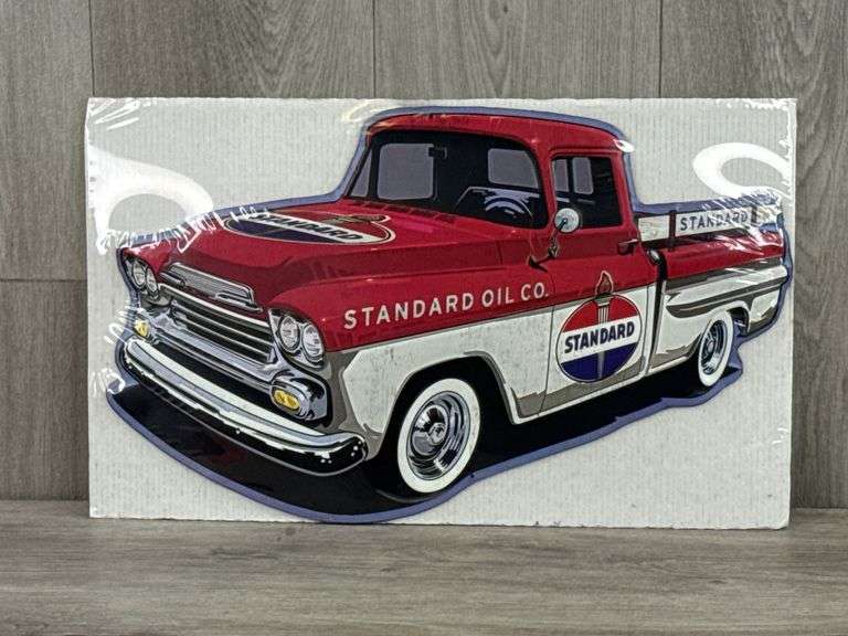 Standard Oil Co. Metal Cutout Sign, 19” Wide