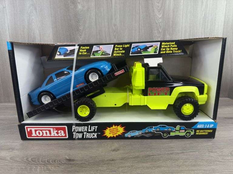 Tonka Power Lift Tow Truck, 20 1/2” Long, Motorized Winch