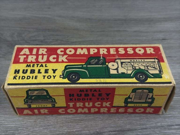 Hubley Air Compressor Truck, 6 3/4” Long, Original Box