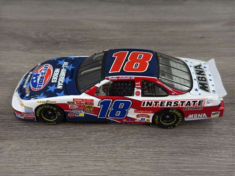 Bobby Labonte #18 Interstate Batteries/Let’s Roll 2002 Grand Prix Stock Car, 1/24, Limited Edition, Action 10th Anniversary