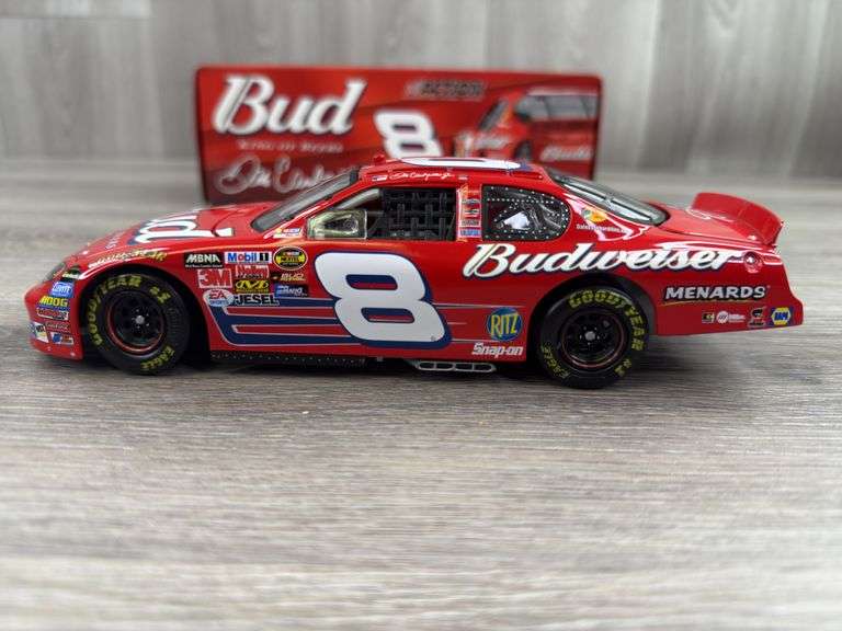 Dale Earnhardt Jr #8 Budweiser 24 KT Gold Stock Car 2000 - Action RCCA 1/24 - Neuf Sous Coffret