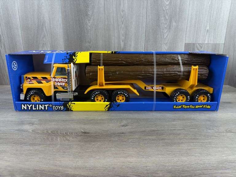 Hard Hat Contractors Log Hauler, 26” Long, Nylint Toys