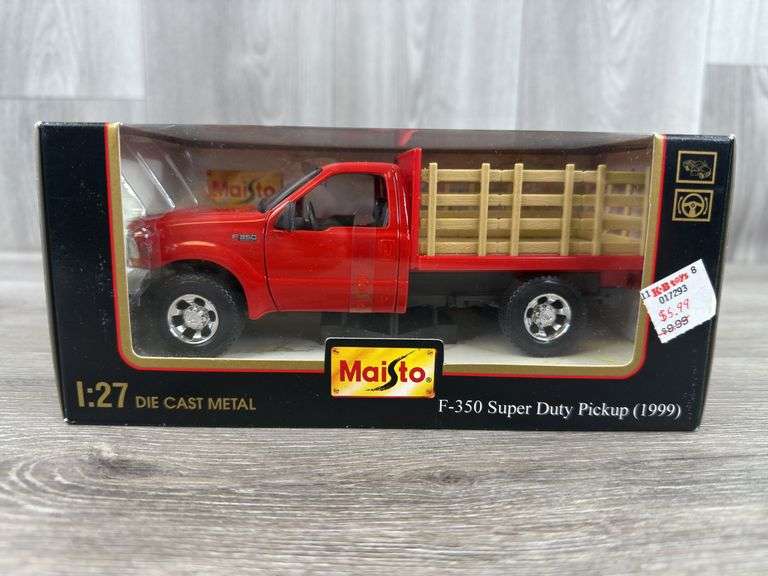1999 Ford F350 Super Duty Stake Truck, 1/27, Maisto