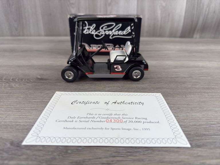 Dale Earnhardt Sr. #3 Goodwrench Cart Bank, 1/16, Sports Image, Inc., #4300 Of 20,000, Certificate Of Authenticity