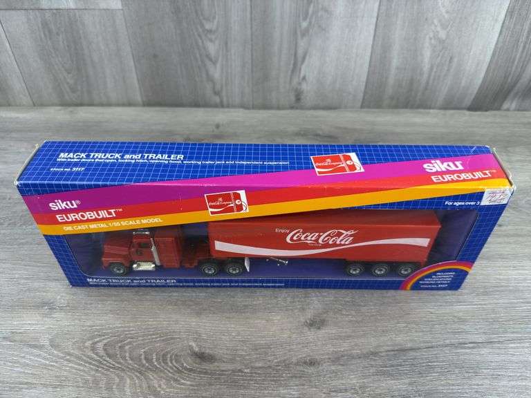 Mack Coca-Cola Truck & Trailer, 1/55, Siku