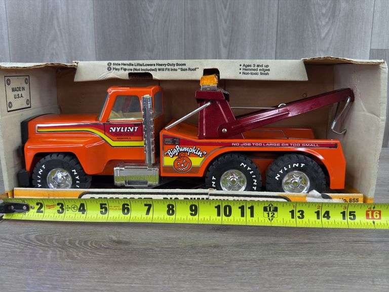 Nylint Big Pumpkin Wrecker, 16” Long, Light & Muffler Are Broken