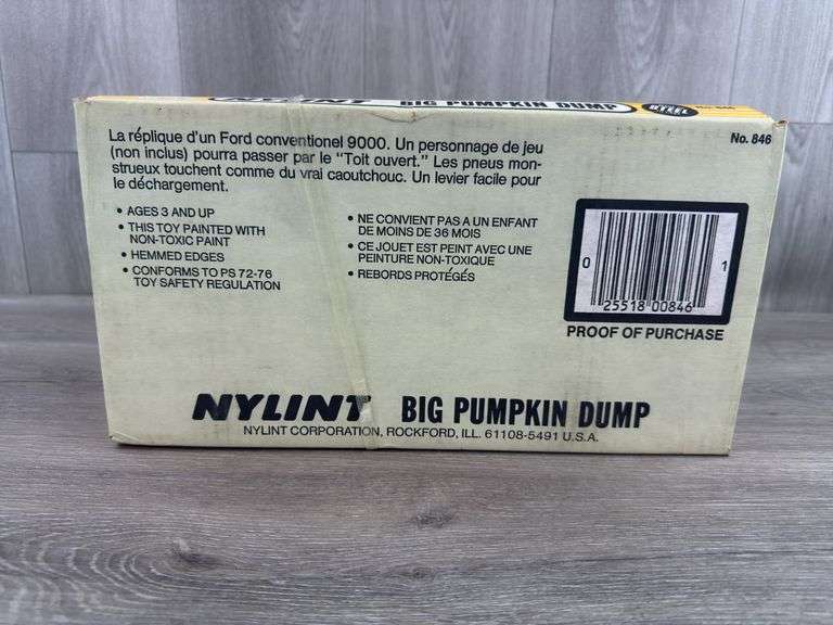 Nylint Big Pumpkin Dump Truck, 13 3/4” Long