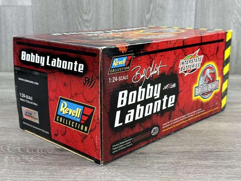 Bobby Labonte #18 Interstate Batteries/Jurassic Park III 2001 Pontic Grand Prix Stock Car, 1/24, Certificate Of Authenticity, 1 Of 3,120, Revell Collection