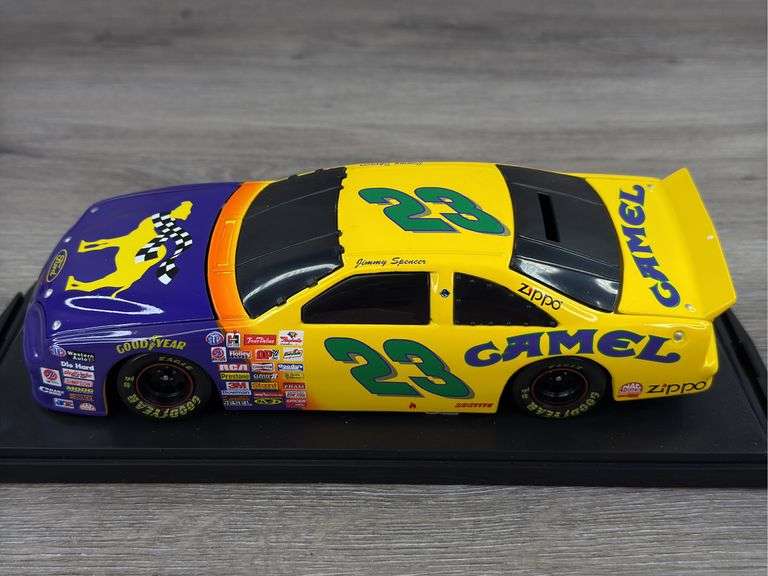 Jimmy Spencer #23 Smokin’ Joe’s 1997 Thunderbird Stock Car Bank, 1/24, Limited Edition, 1 Of 2,500, Action Racing Collectables Club Of America