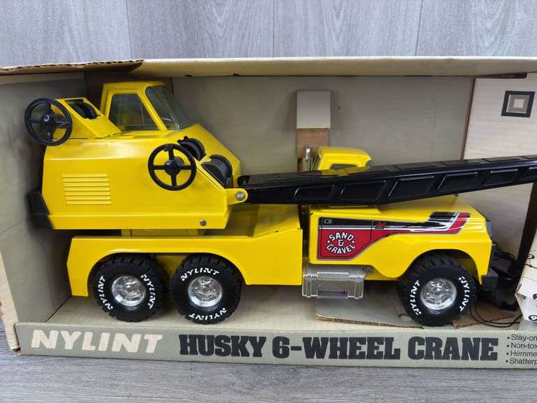 Nylint Sand & Gravel 6-Wheel Crane, 23” Long