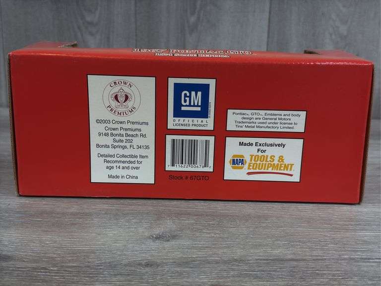 1967 Pontiac GTO, NAPA, 1/24, Crown Jewels Collection