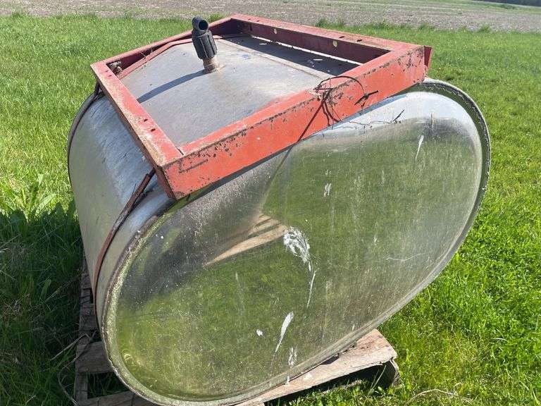 Chem Farm stainless steel saddle tanks
